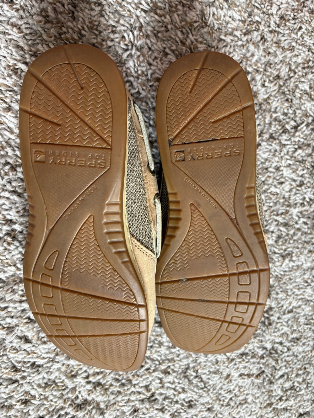 Sperry Women’s Light Tan Leather Deck Moccasins - Picture 5 of 6